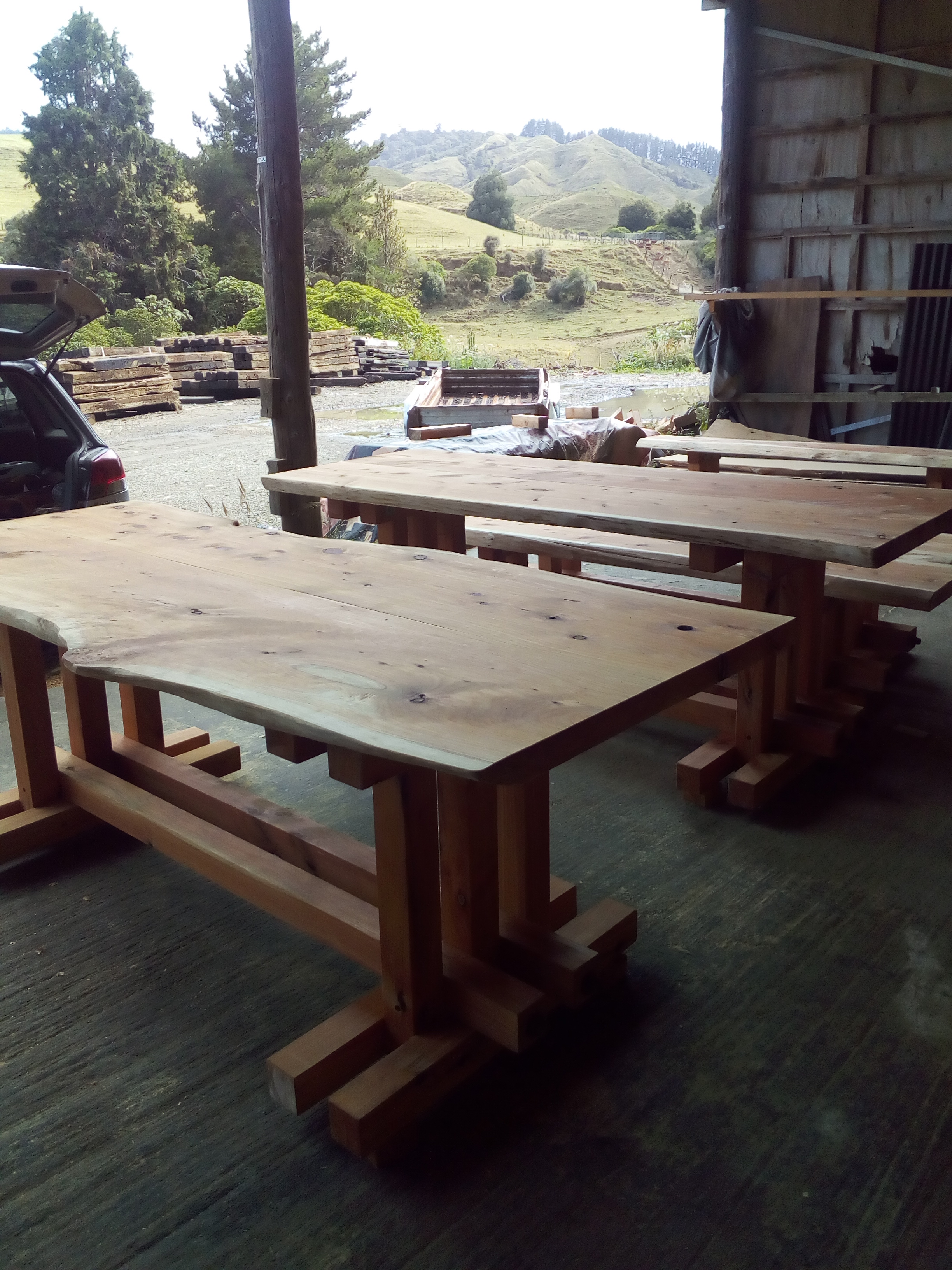 Stained timber furniture Wellington